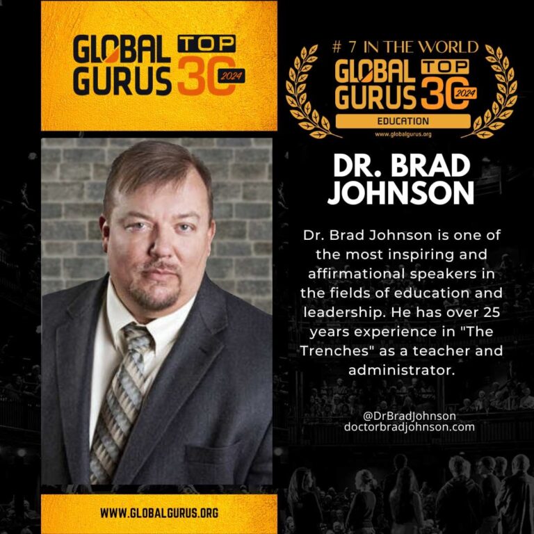 Brad Johnson- #7 Global Guru in Education